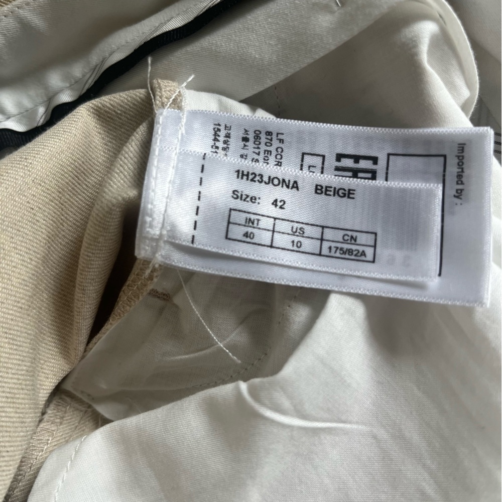 NWT ba&sh Jona Tailored Trousers Wideleg in beige - Picture 15 of 16